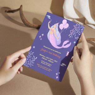 Convites Angel Theme elegante Birthday