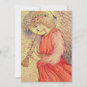 Convites Angel Tocando um Flageolet