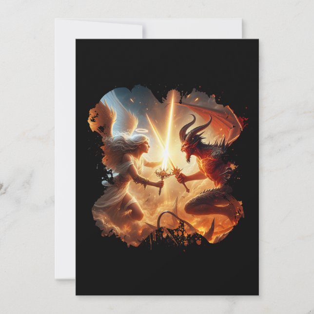 Convites Angélica vs Força Demônica (Frente)