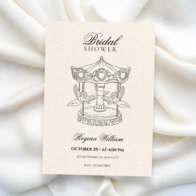 Convites Angels bridal shower (Criador carregado)