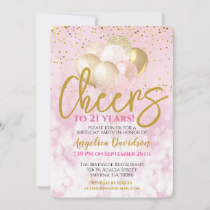 Convites Anima-Se A 21 Anos De aniversário de 21 anos Glamo