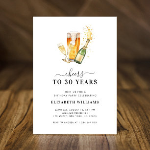 Convites Anima-se a 30 anos de Festa de aniversário de 30 a