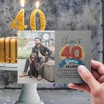 Convites Anima-se a 40 anos<br><div class="desc">Este convite de aniversário inspirado no artesanato será o sucesso da festa para qualquer criança de 40 anos na sua vida. Saúde para 40 anos!</div>