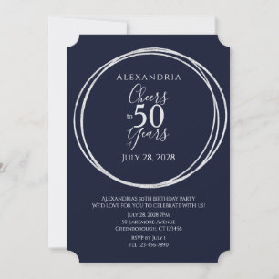 Convites Anima-se a 50 anos festa de aniversário de prata