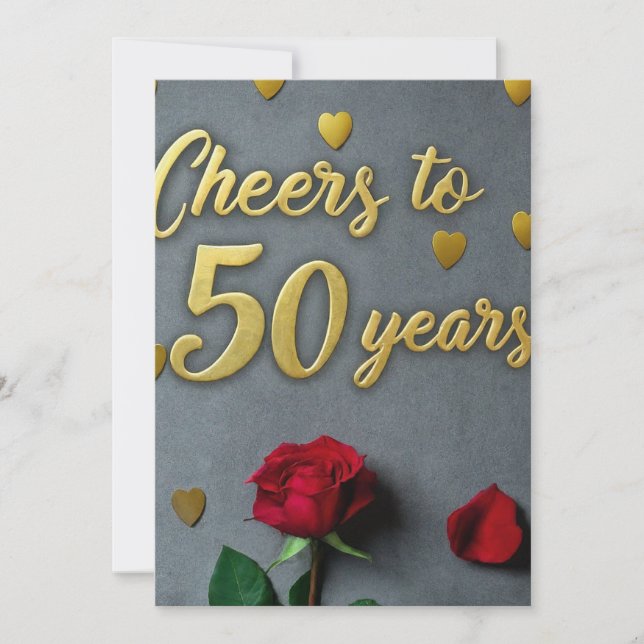 Convites Anima-se a 50 anos incríveis. (Frente)