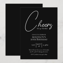 Convites Anima-Se A Qualquer 30 De Idade, Negra E Branca