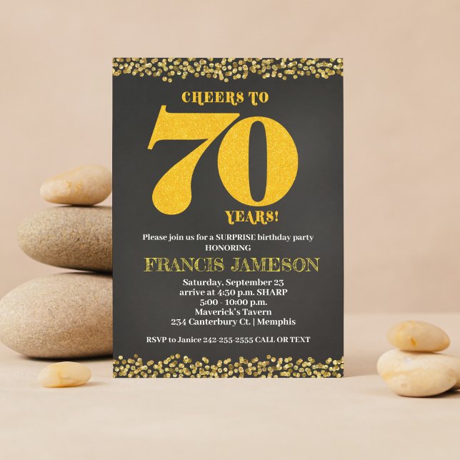 Convites Anima-se aos 70 anos 70 70 aniversário (Cheers to 70 Years Invitation)