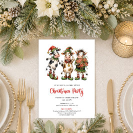 Convites Animais Caprichosos da Moda Festa de Natal I