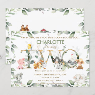 Convites Animais da exploração culinária, segundo aniversár