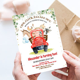 Convites Animais da Fazenda Menino Barnyard Festa de Barão 