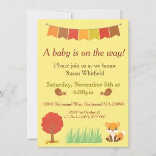 Convites Animais Da Floresta Caem No Chá de fraldas