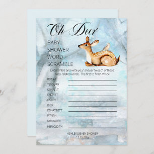 Convites Animais da Floresta Chá de fraldas de inverno