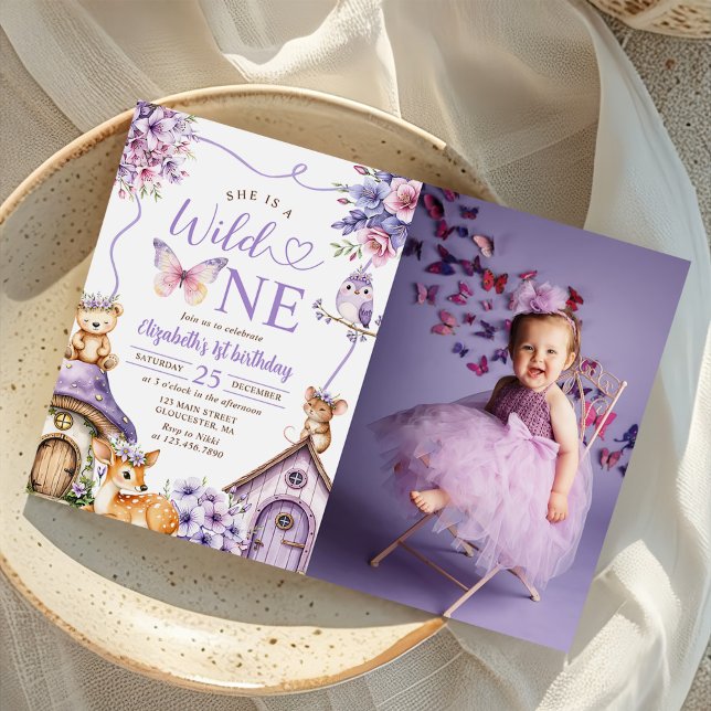 Convites Animais da Floresta Selvagem Foto de Um primeiro a (Criador carregado)