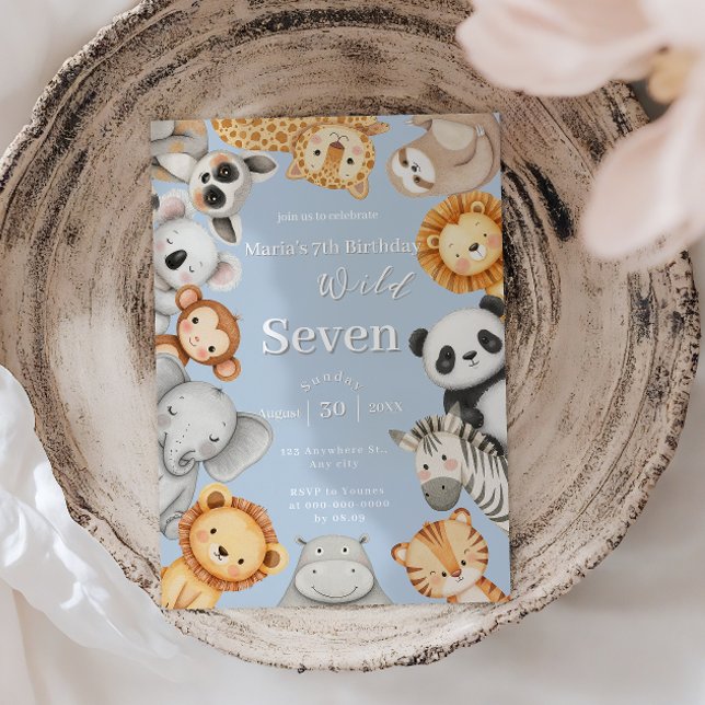 Convites Animais da Selva Selvagem Selvagem Selvagem Selvag (Criador carregado)