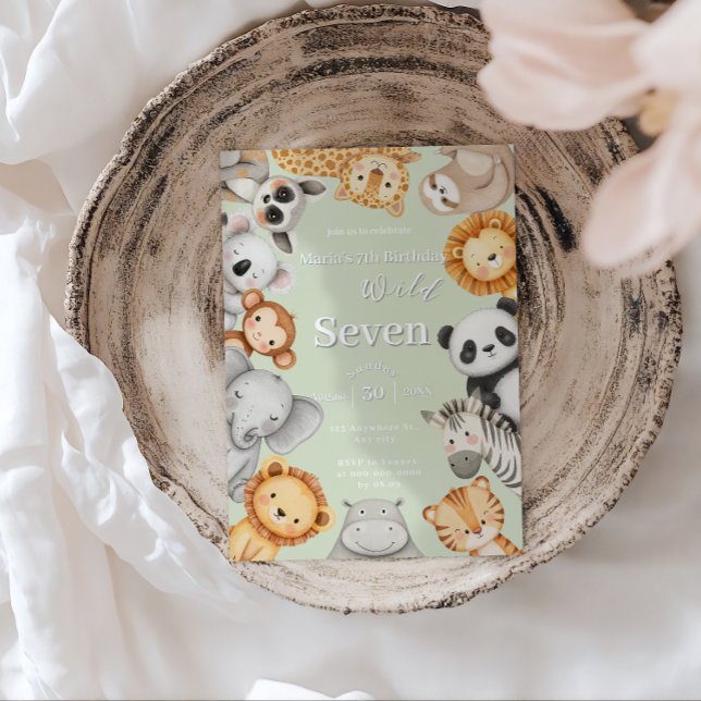 Convites Animais da Selva Selvagem Selvagem Selvagem Selvag (Criador carregado)