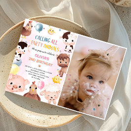 Convites Animais de Criação Balões Barnyard Foto de Anivers