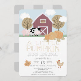 Convites Animais de Exploração Barnyard Chá de fraldas Virt