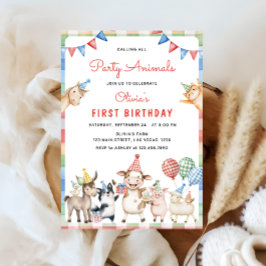 Convites Animais De Exploração Chamando Todos Os primeiros 