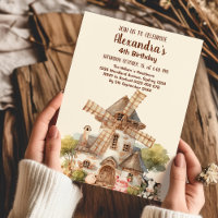 Animais de Fazenda Menino de Aquarela Cólvora Aniv