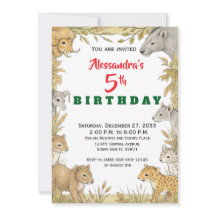 Animais de Festa Modernos Safari na Selva