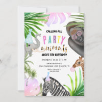 Animais de Festa na Selva Aniversário
