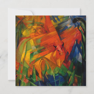 Convites Animais em uma paisagem por Franz Marc