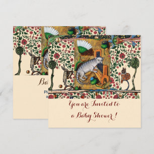 Convites ANIMAIS QUE FAZEM MÚSICA GATO TOCANDO ÓRGÃO Chás d