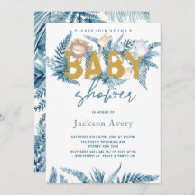 Animais Safari Chá de fraldas Exótico