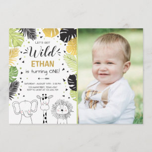 Convites Animais selvagens da selva do jardim zoológico do