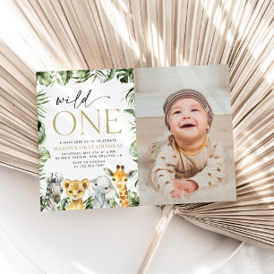 Convites Animais Selvagens, Safari, Selvagem Um, Primeiro A