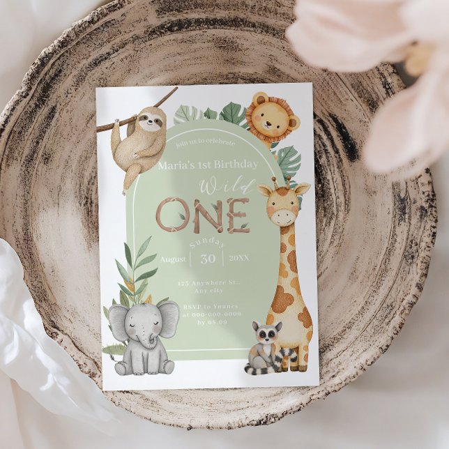 Convites Animais Selvagens Selvagens Selvagens de Uma Selva (Criador carregado)