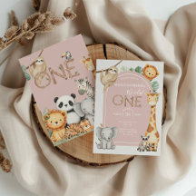 Animais Selvagens Tropicais Rosa Um Safari Selvage