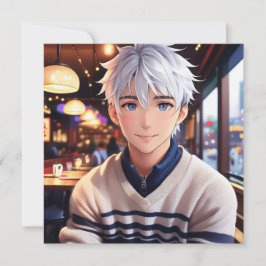 Convites Anime bonito para a Festa de aniversário dos amant