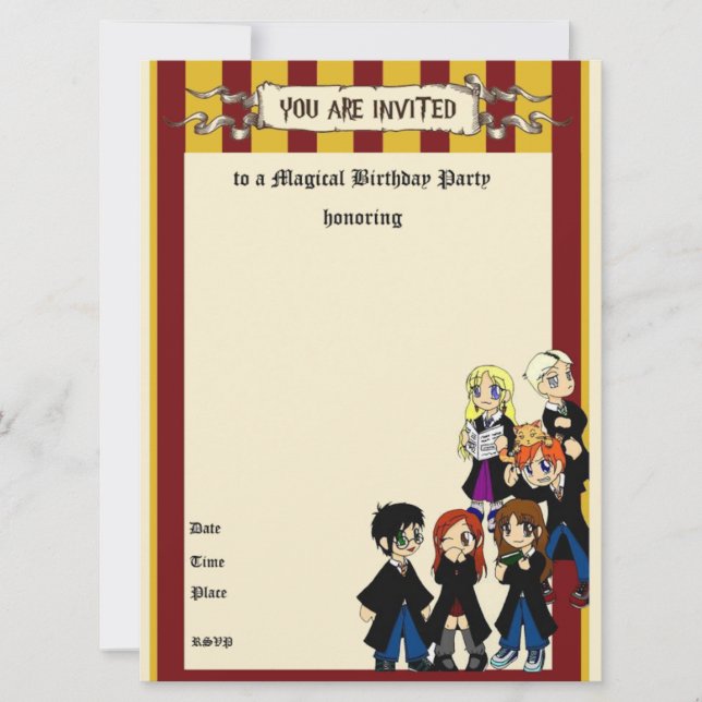 Convites Aniversário (Frente)