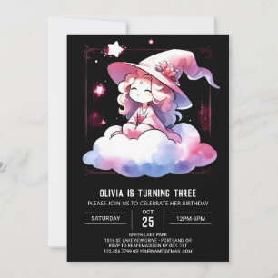 Convites Aniversário Adorável do Pequeno Feitiço