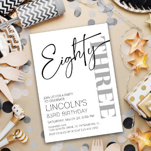 Convites Aniversário Adulto 81 82 83 84 85 86 87 88 89