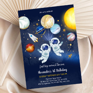 Convites Aniversário Astronauta Espaço Sideral Planeta Galá