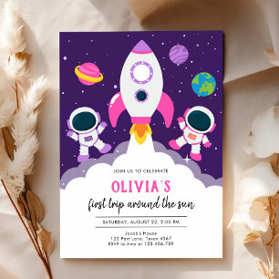 Convites Aniversário Astronauta Planeta Galáxia Espaço Side