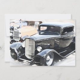 Convites Aniversário clássico dos carros
