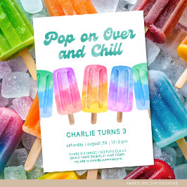 Convites Aniversário Colorido De Verão Em Qualquer Criança