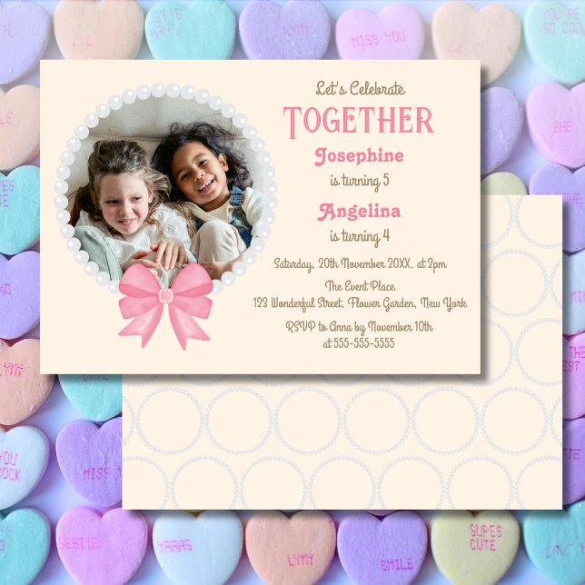 Convites Aniversário comum de Arco Rosa-Rosa-Branco (Criador carregado)