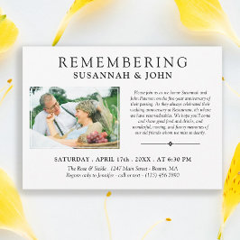 Convites Aniversário comum minimalista da morte