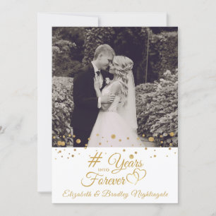 Convites Aniversário Corações de Ouro ANOS PARA O ETERNO Fo