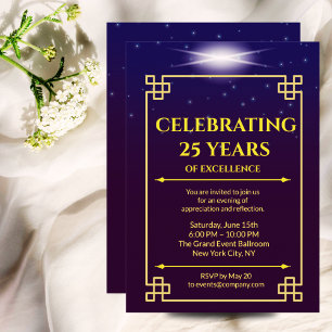 Convites Aniversário Corporativo Convidar Gradiente Azul Ro