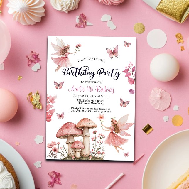 Convites Aniversário da 11 de Maravilha Magia (Criador carregado)