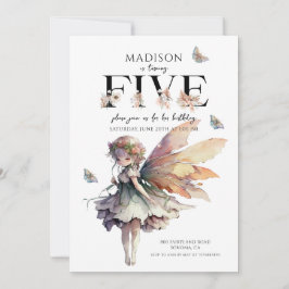 Convites Aniversário da 5 de Fada Mágica