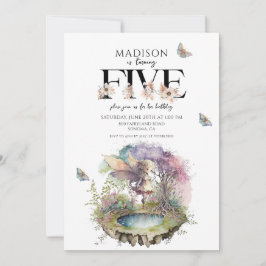 Convites Aniversário da 5 de Fada Mágica