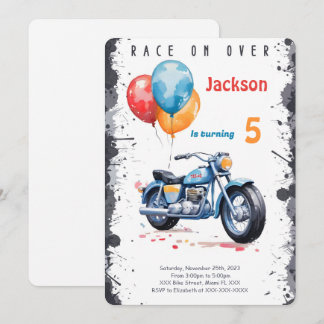 Convites Aniversário da Blue Bike