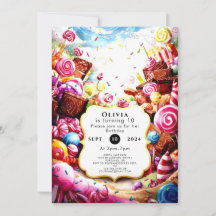 Aniversário da Candyland para Crianças Mágicas