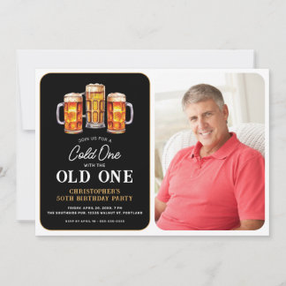 Convites Aniversário da Cerveja com Foto do Velho Amigo
